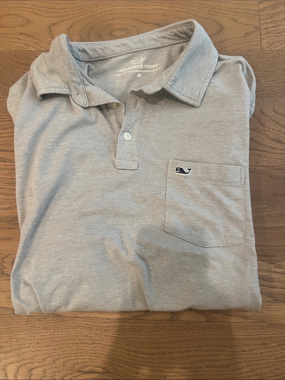 Vineyard Vines Men’s Pocket Polo - Heather Gray